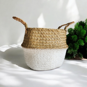 planter basket ratten handmade imported